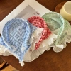 Triangular scarf, headscarf, hair band and hair bun details Picture